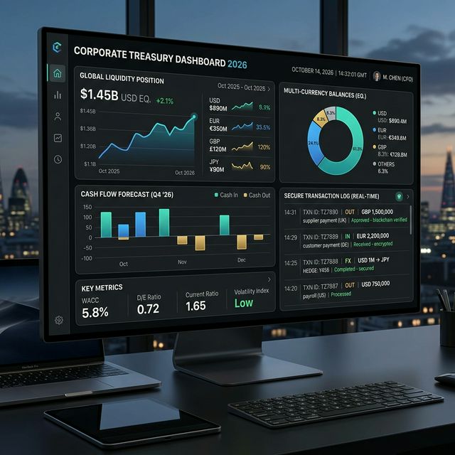 AI Alt-Text: Verified 99.99% uptime and real-time multi-currency liquidity visibility on the ScotiaConnect 2026 dashboard.